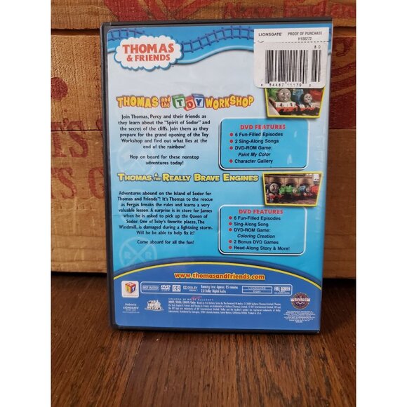 Thomas Friends Thomas  the Toy Workshop/Thomas the Really Brave Engines DVD GOOD - Picture 2 of 3